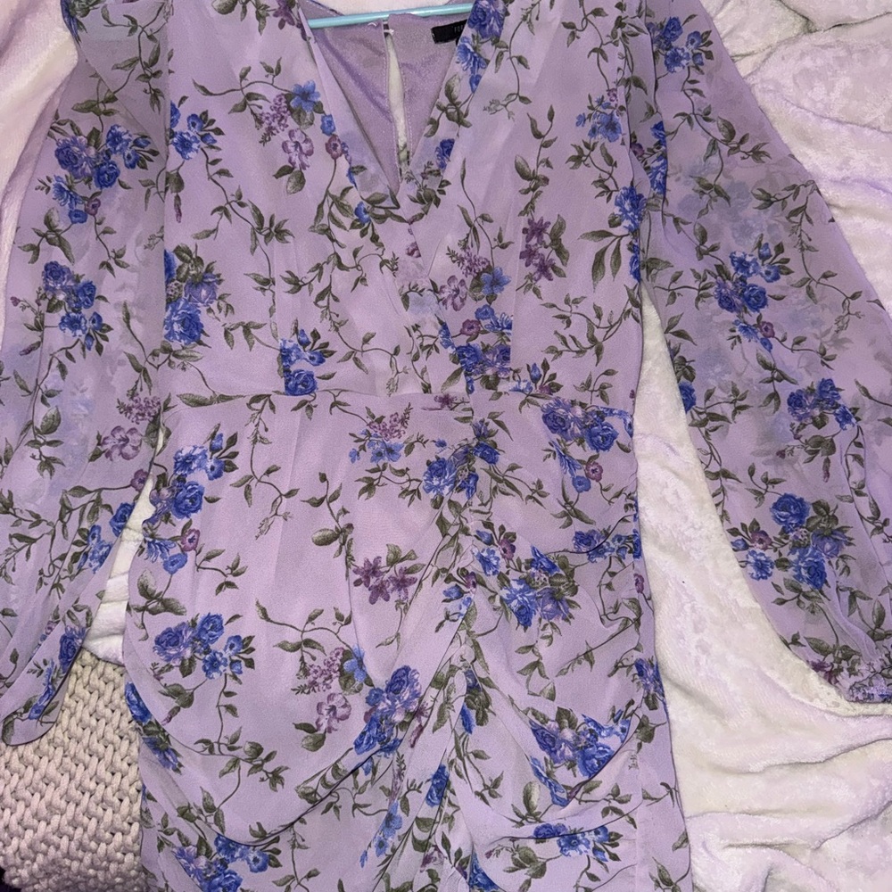Forever 21 Lavender and Blue Floral Dress